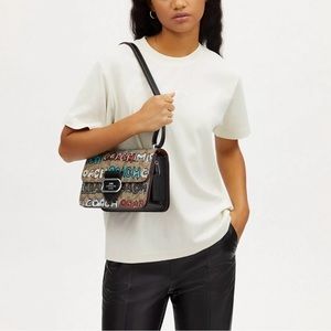 Coach x Mint + Serif Large Morgan Shoulder Bag Crossbody and Matching Wallet